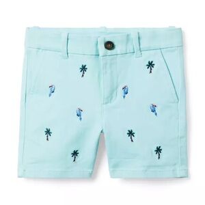 NWT Janie and jack The Embroidered Twill Short 3